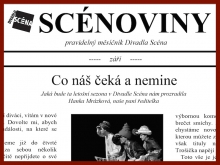 Měsíčník Divadla Scéna